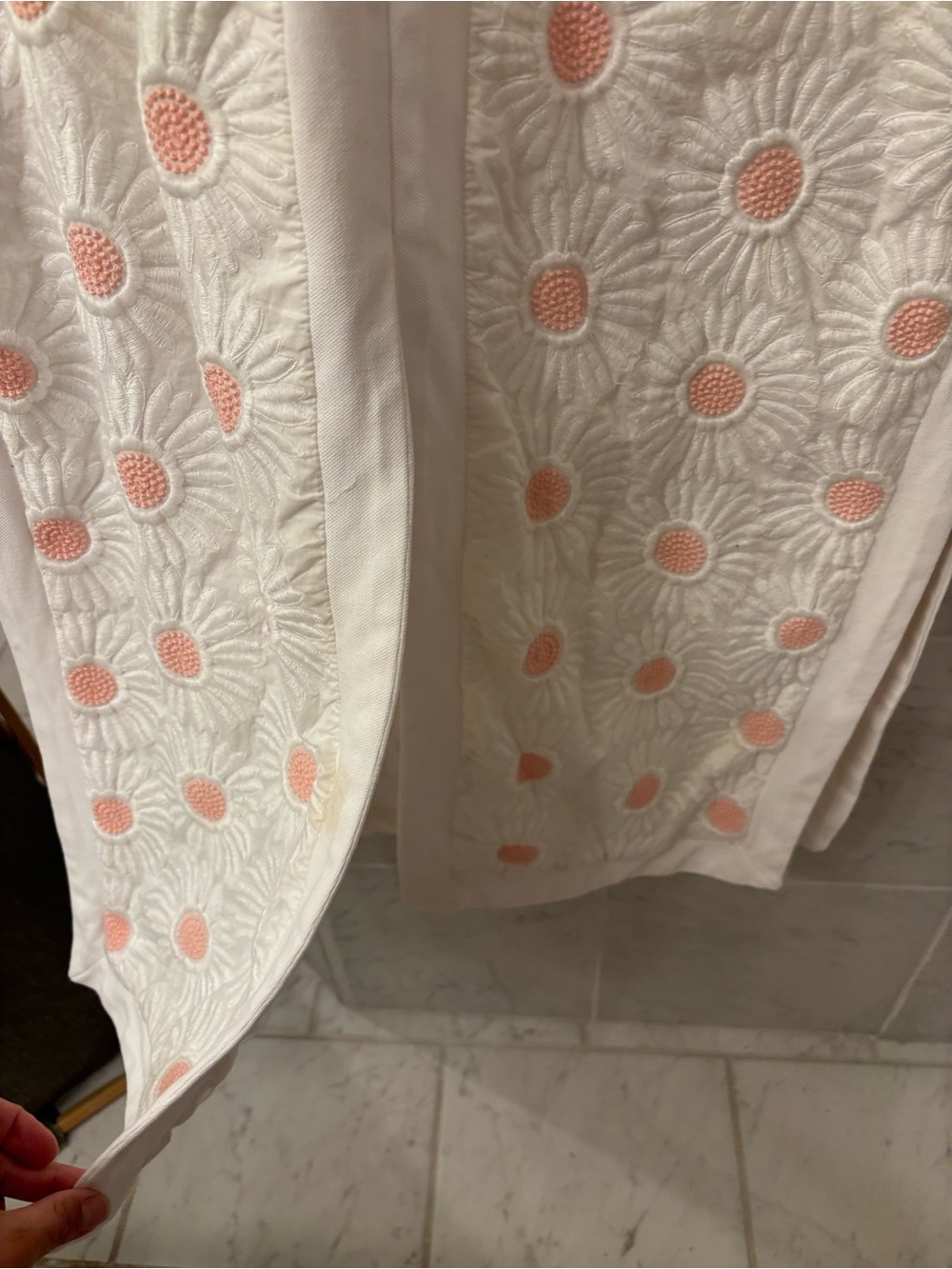 Gretchen Scott White Embroidered Daisy Swim Cover-Up - White with Pink Accents - Picture 4 of 7